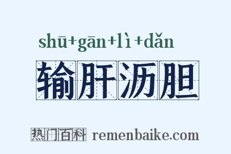 输肝沥胆是什么意思的图片